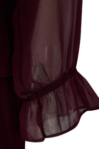 Trendyol Curve Plum Siphon Tyre Belli with flywheel Mini Weaving Plus Size Dress - Image 8