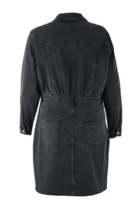 Trendyol Curve Anthracite comfort denim Plus Size Dress - Image 5