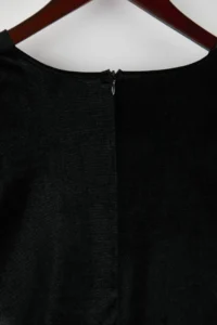 Trendyol Curve Black Accessory Detailed Velvet Knitting Plus Size Dress - Image 8