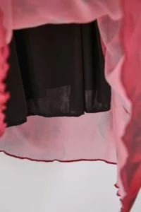 Trendyol Curve Rejection flower patterned A- Line Tulle Knitting Plus Size Dress - Image 7