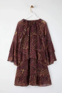 Trendyol Curve Multicolored Shawl Patterned Yoryo Siphon Weaving Plus Size Dress - Image 8