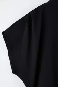 Trendyol Curve Black A Cut Off-Shoulder Neck Midi Plus Size Dress - Image 3