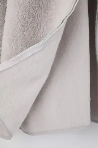 Trendyol Curve Winter Essentials Gray Thick Fleece Zippered Dog collar with pocket Knitting Sweatshirt - Image 8