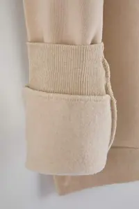 Trendyol Curve Stone Teddy Bear Embroidered Zippered Collar Plus Size Sweatshirt - Image 7