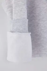 Trendyol Curve Kar Melange Crop Size Crew Neck Basic Plus Size Sweatshirt - Image 8