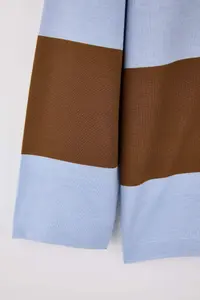 Trendyol Curve Brown Striped Plus Size Knitting Sweatshirt - Image 7