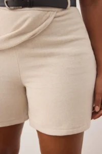 Trendyol Curve Stone Arched Bowl Winter Mini Weaving Shorts Skirt - Image 4