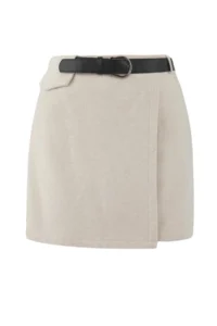 Trendyol Curve Stone Arched Bowl Winter Mini Weaving Shorts Skirt - Image 6