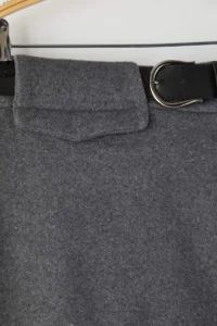 Trendyol Curve Gray Arched Bowl Winter Mini Weaving Shorts Skirt - Image 6