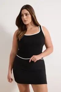 Trendyol Curve Black Stripe Detailed Knitwear 2 Sets Blouse-Cardigan Set - Image 3