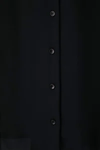 Trendyol Curve Black  Shirt Collar Pocket Detail Weaving Plus Size Shirt - Image 7