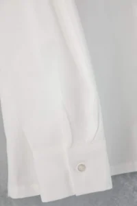 Trendyol Curve Premium Ecru Baby Collar Long Sleeve Plus Size Shirt - Image 7