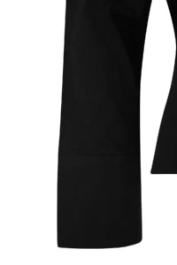 Trendyol Curve Wardrobe Essentials Black Hafif Bele Oturan Cotton Weaving Shirt - Image 2