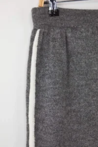 Trendyol Curve Anthracite Stripe Detailed Midi Size Knitwear Skirt - Image 6