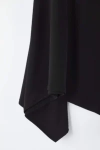 Trendyol Curve Black Elastic Waist Skirt Tip Asymmetric Knitting Midi Plus Size Skirt - Image 9