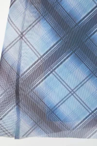 Trendyol Curve Mavi Teen Plaid Patterned Knitting Plus Size Skirt - Image 7