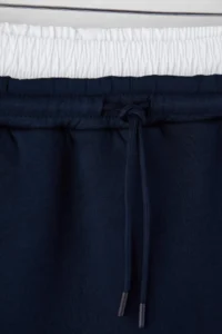 Trendyol Curve Navy Blue Waist Poplin Detailed Knitting Mini Plus Size Skirt - Image 7