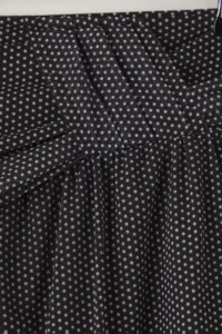 Trendyol Curve Black Puantiye Patterned Beli Shirred Mini Tulle Knitting Plus Size Skirt - Image 6