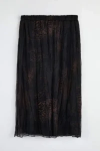 Trendyol Curve Khaki Pilili animals Patterned Midi Weaving Plus Size Skirt - Image 8