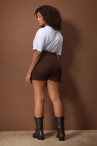 Trendyol Curve Brown slit Knitting Plus Size Skirt - Image 4