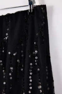 Trendyol Curve Black New year Weaving Plus Size Skirt - Image 5