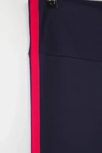 Trendyol Curve Navy Blue Side striped Plus Size Knitting Leggings - Image 7
