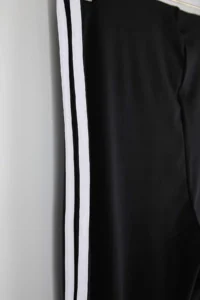 Trendyol Curve Black Scuba Material Stripe Detailed flared leg Yoga Knitting Sports Leggings - Image 6