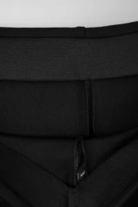 Trendyol Curve Black Scuba Material Stripe Detailed flared leg Yoga Knitting Sports Leggings - Image 7