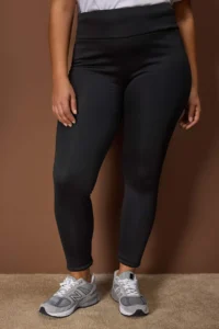 Trendyol Curve Winter Essential/Ski Collection Black Warm Full Size Leggings with Fleece/Plush Inside - Image 4