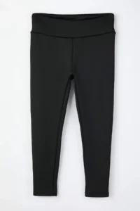 Trendyol Curve Winter Essential/Ski Collection Black Warm Full Size Leggings with Fleece/Plush Inside - Image 6