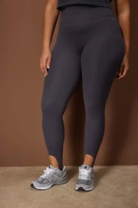Trendyol Curve Gray Brushed Soft Material Fuzo Full Size Yoga Knitting Sports Leggings - Image 3