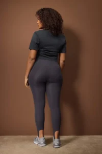 Trendyol Curve Gray Brushed Soft Material Fuzo Full Size Yoga Knitting Sports Leggings - Image 4