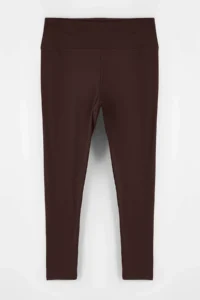 Trendyol Curve Brown Soft Brushed Material Reflector Print Detailed Full Size Knitting Sports Leggings - Image 6