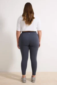 Trendyol Curve Anthracite Soft Brushed Material Reflector Print Detailed Full Size Knitting Sports Leggings - Image 5