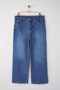 Trendyol Curve Mavi High Waist Wide Leg Plus Size Wide Leg jeans - Image 5
