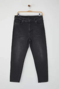 Trendyol Curve Gray High Waist Flexible skinny denim plus size jeans - Image 5