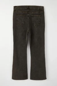 Trendyol Curve Special Collection Brown High Waist ribbed flared leg Plus Size Flare jeans - Image 8