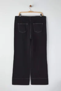 Trendyol Curve Anthracite High Waist Stitching Detailed Wide Leg Plus Size Wide Leg jeans - Image 6