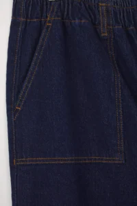 Trendyol Curve Dark Blue Yüksel Waist Elastic Waist Plus Size Mom Fit jeans - Image 6