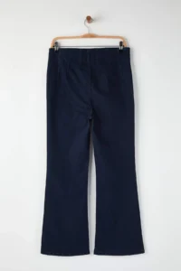 Trendyol Curve Dark Blue High Waist Stitching Detailed flared leg Plus Size Flare Fit jeans - Image 7