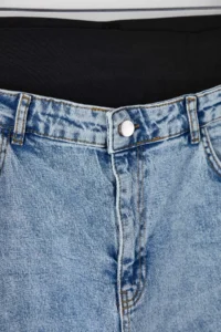 Trendyol Curve Mavi High Waist Elastic Waist Geni Hem Plus Size Wide Leg jeans - Image 6