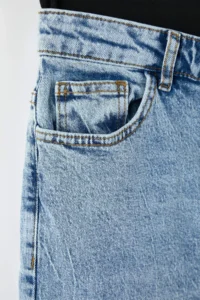 Trendyol Curve Mavi High Waist Elastic Waist Geni Hem Plus Size Wide Leg jeans - Image 9