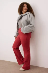 Trendyol Curve Brick Rejection High Waist flared leg denim Plus Size Flare jeans - Image 2