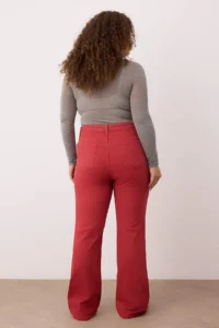Trendyol Curve Brick Rejection High Waist flared leg denim Plus Size Flare jeans - Image 4