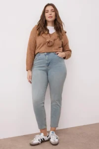 Trendyol Curve Mavi High Waist Flexible Plus Size skinny jeans - Image 2