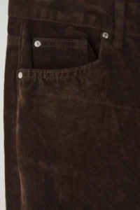 Trendyol Curve Brown Suede Look Straight Fit plus size jeans - Image 6