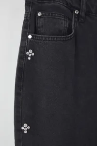 Trendyol Curve Black Stone High Waist Plus Size Mom jeans - Image 6