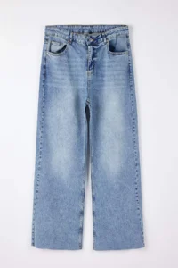 Trendyol Curve Mavi High Waist Wide Leg/ Wide Leg comfort/Middle Flexible plus size jeans - Image 2
