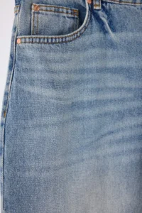 Trendyol Curve Mavi High Waist Wide Leg Wide Leg 100% Cotton plus size jeans - Image 6