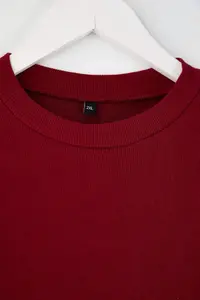 Trendyol Curve Burgundy-Stone 2 Sets Paket slim snaps Dog collar Ribbed Flexible Knitting Bodysuit - Image 6